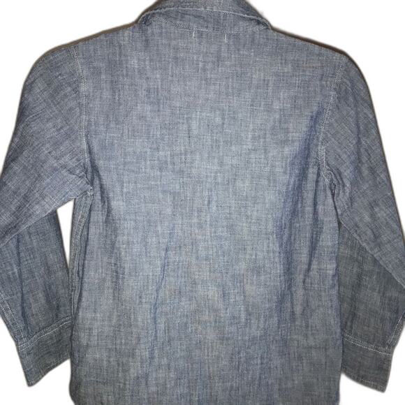 Old Navy Blue Heathered Long Sleeve Shirt Size M - Picture 2 of 4